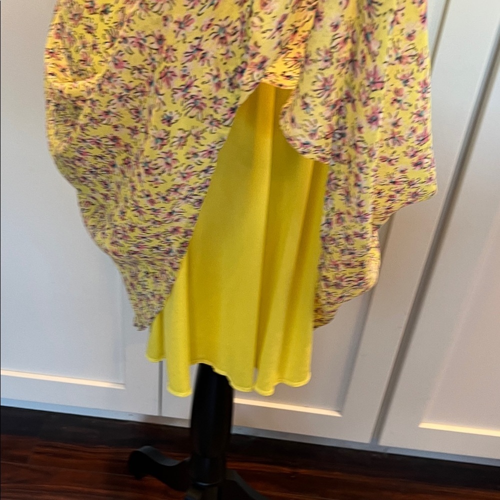 NWT BeBop Yellow Floral Dress M - Picture 8 of 8